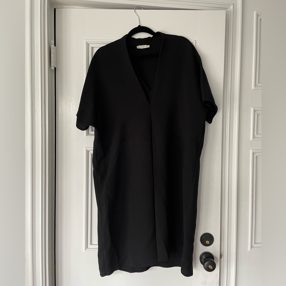 Black Vince relaxed fit dress.